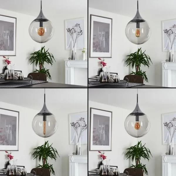 hofstein Suspension Calvisi Chrome, 1 lumière* Lampes Modernes