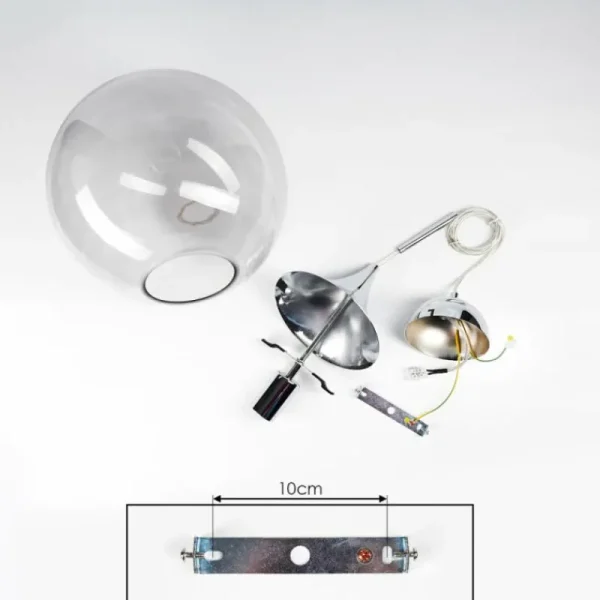 hofstein Suspension Calvisi Chrome, 1 lumière* Lampes Modernes