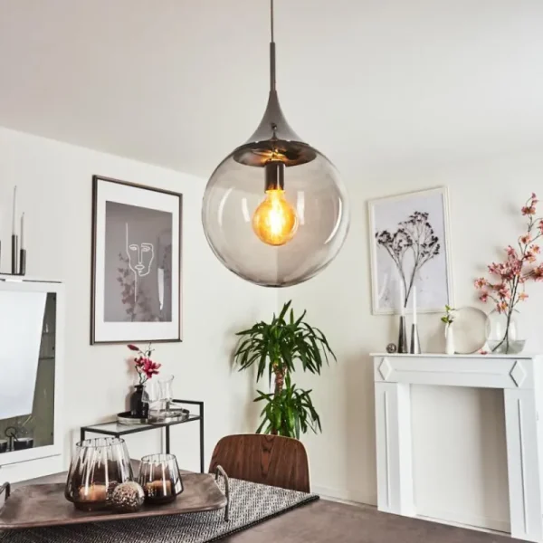 hofstein Suspension Calvisi Chrome, 1 lumière* Lampes Modernes