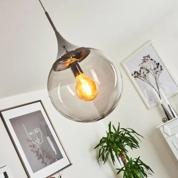 hofstein Suspension Calvisi Chrome, 1 lumière* Lampes Modernes