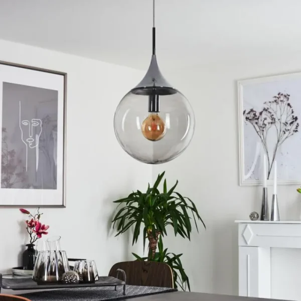 hofstein Suspension Calvisi Chrome, 1 lumière* Lampes Modernes