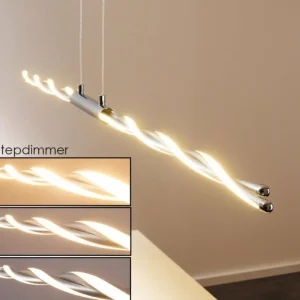 hofstein Suspension CARMACKS LED Chrome, 4 lumières* Lampes Modernes