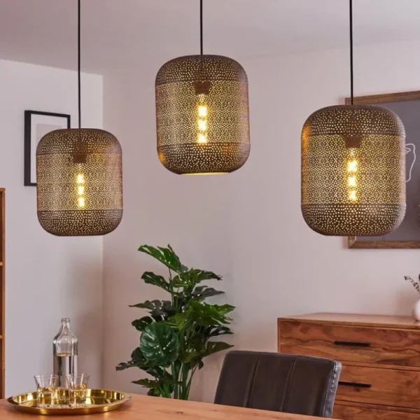 hofstein Suspension Chidu Gris, 3 lumières* Lampes Modernes