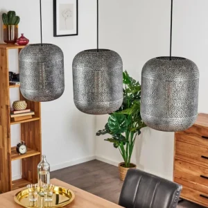 hofstein Suspension Chidu Gris, 3 lumières* Lampes Modernes