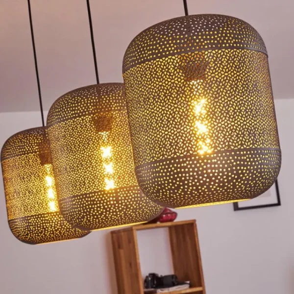 hofstein Suspension Chidu Gris, 3 lumières* Lampes Modernes