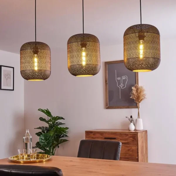 hofstein Suspension Chidu Gris, 3 lumières* Lampes Modernes