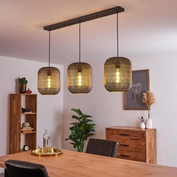 hofstein Suspension Chidu Gris, 3 lumières* Lampes Modernes