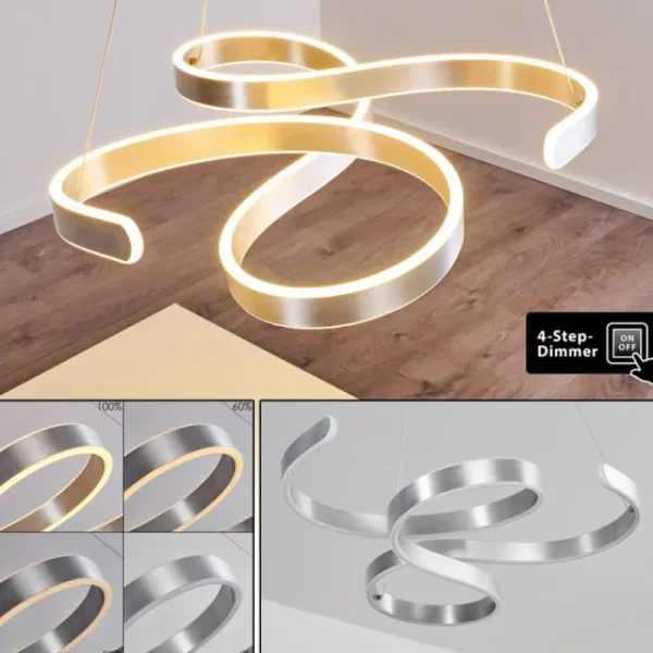 hofstein Suspension Chippewa LED Aluminium, 1 lumière* Lampes Modernes