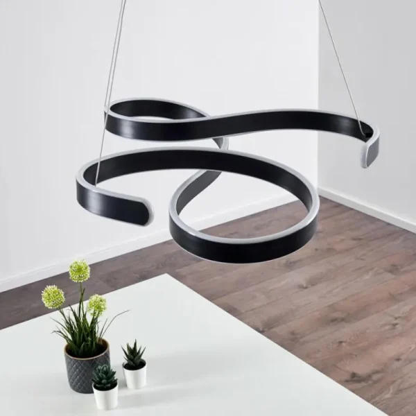 hofstein Suspension Chippewa LED Noir, 1 lumière* Lampes Modernes