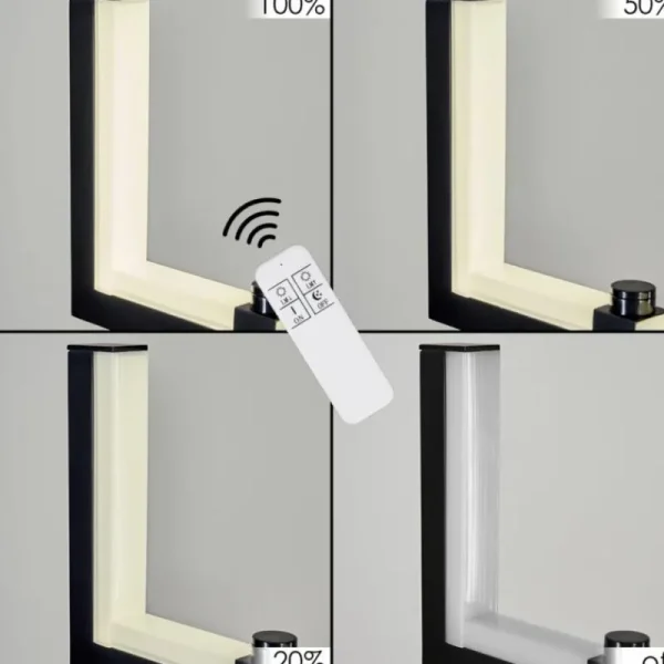 hofstein Suspension Chlak LED Noir, 2 lumières, Télécommandes* Lampes Modernes