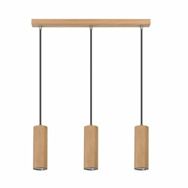 hofstein Suspension Chuquis LED Écru, Noir, 3 lumières* Lampes Modernes