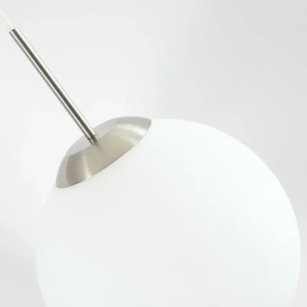 hofstein Suspension Cochuna Nickel mat, 1 lumière* Lampes En Verre