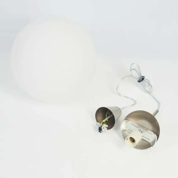 hofstein Suspension Cochuna Nickel mat, 1 lumière* Lampes En Verre