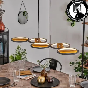 hofstein Suspension Cornol LED Écru, Noir, 1 lumière* Lampes Modernes