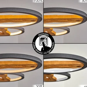 hofstein Suspension Cornol LED Écru, Noir, 1 lumière* Lampes Modernes