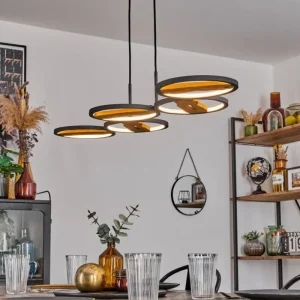 hofstein Suspension Cornol LED Écru, Noir, 1 lumière* Lampes Modernes