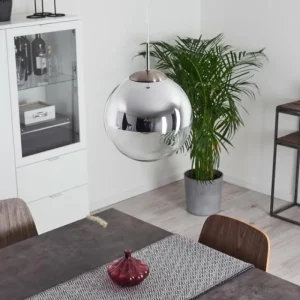 hofstein Suspension Degevos Nickel mat, 1 lumière* Lampes En Verre