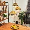 hofstein Suspension Degevos Or, 3 lumières* Lampes En Verre