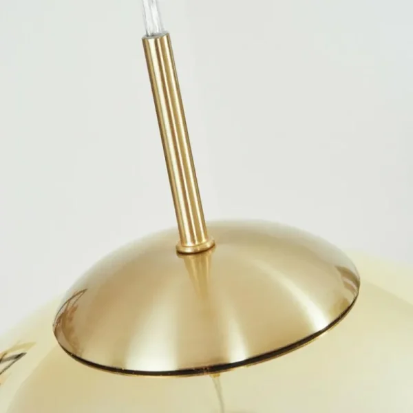 hofstein Suspension Degevos Or, 1 lumière* Lampes En Verre