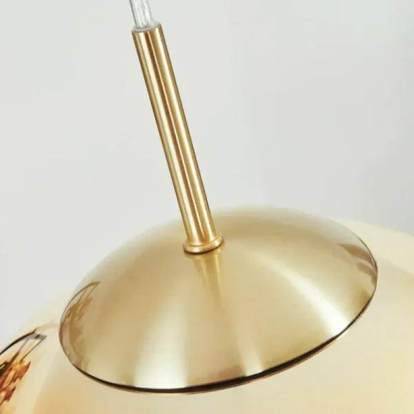 hofstein Suspension Degevos Or, 1 lumière* Lampes En Verre