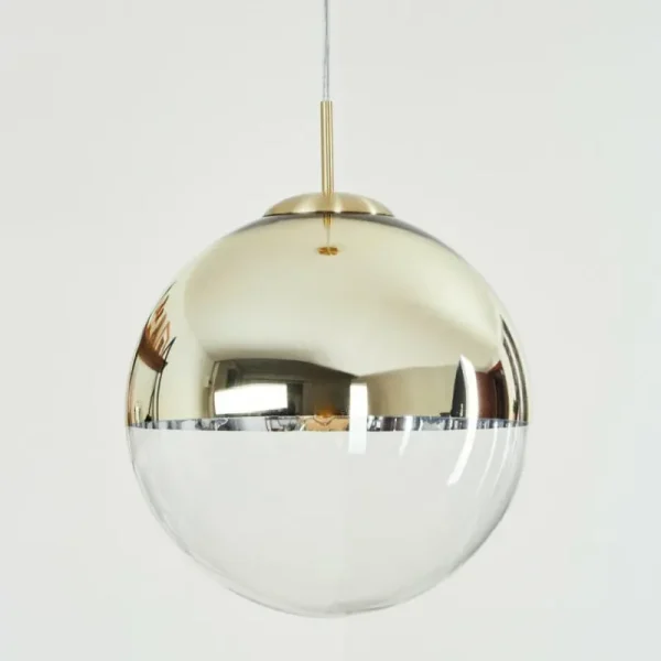 hofstein Suspension Degevos Or, 1 lumière* Lampes En Verre