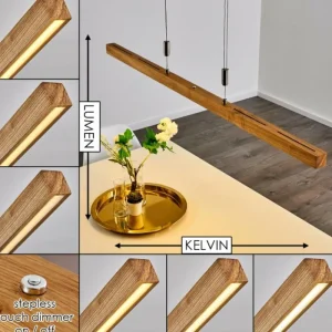 hofstein Suspension Deshka LED Argenté, 1 lumière* Lampes Modernes
