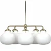 Design For The People by Nordlux Suspension RAITO Blanc, 5 lumières* Lampes En Verre