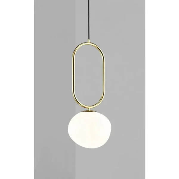 Design For The People by Nordlux Suspension SHAPES Laiton, 1 lumière* Lampes En Verre