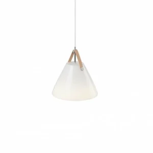 Design For The People by Nordlux Suspension STRAP27 Blanc, 1 lumière* Lampes En Verre