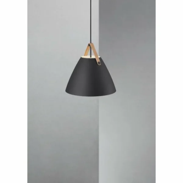 Design For The People by Nordlux Suspension STRAP36 Noir, 1 lumière* Lampes En Verre