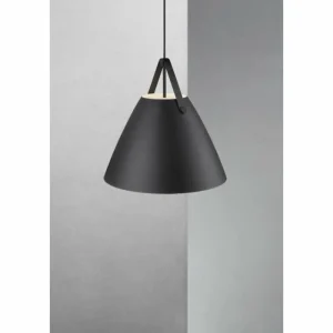 Design For The People by Nordlux Suspension STRAP48 Noir, 1 lumière* Lampes En Verre