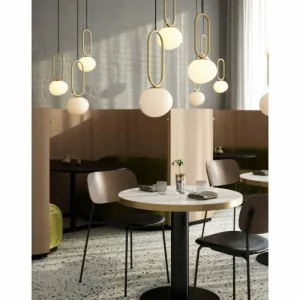 Design For The People by Nordlux Suspension SHAPES Laiton, 1 lumière* Lampes En Verre