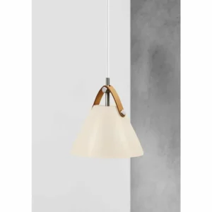 Design For The People by Nordlux Suspension STRAP Nickel mat, 1 lumière* Lampes En Verre