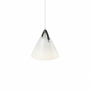 Design For The People by Nordlux Suspension STRAP27 Blanc, 1 lumière* Lampes En Verre