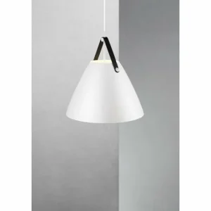 Design For The People by Nordlux Suspension STRAP48 Blanc, 1 lumière* Lampes En Verre