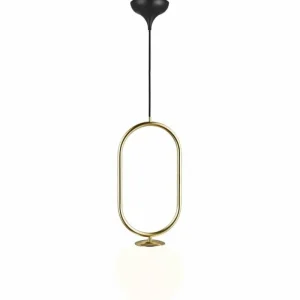 Design For The People by Nordlux Suspension SHAPES Laiton, 1 lumière* Lampes En Verre