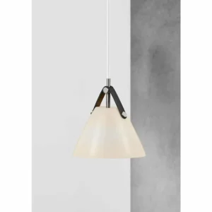 Design For The People by Nordlux Suspension STRAP Nickel mat, 1 lumière* Lampes En Verre