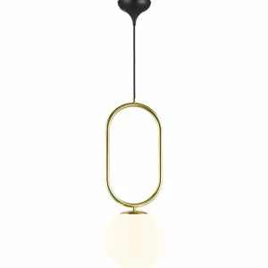 Design For The People by Nordlux Suspension SHAPES Laiton, 1 lumière* Lampes En Verre