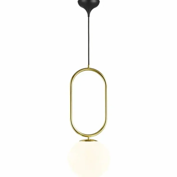 Design For The People by Nordlux Suspension SHAPES Laiton, 1 lumière* Lampes En Verre