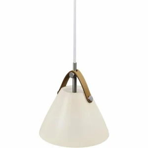 Design For The People by Nordlux Suspension STRAP Nickel mat, 1 lumière* Lampes En Verre