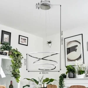 hofstein Suspension Donebas LED Chrome, 1 lumière* Lampes Modernes