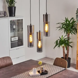 hofstein Suspension Dulcita Nickel mat, 3 lumières* Lampes Modernes