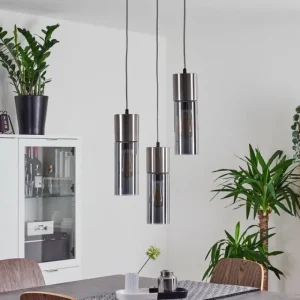 hofstein Suspension Dulcita Nickel mat, 3 lumières* Lampes Modernes