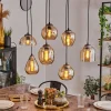 hofstein Suspension Echallens Argenté, 7 lumières* Lampes En Verre