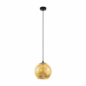 Luminaires Eglo Suspension EGLO ALBARACCIN Noir, 1 lumière* Lampes En Verre