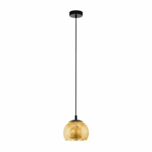 Luminaires Eglo Suspension EGLO ALBARACCIN Noir, 1 lumière* Lampes En Verre