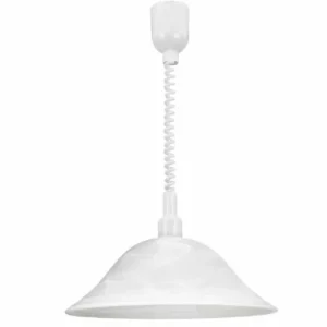 Luminaires Eglo Suspension Eglo ALESSANDRA Blanc, 1 lumière* Lampes En Verre