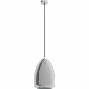 Luminaires Eglo Suspension EGLO ALOBRASE Chrome, 1 lumière* Lampes En Verre