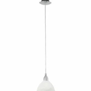 Luminaires Eglo Suspension Eglo BRENDA Nickel mat* Lampes En Verre