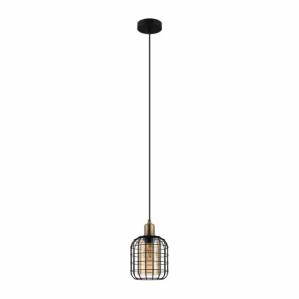 Luminaires Eglo Suspension Eglo CHISLE Bruni, Noir, 1 lumière* Lampes En Verre